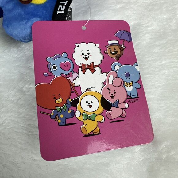 BT21 BTS Plush Stuffed Animal Toy Doll New With Tags Tata Bow & Cane Red - Picture 7 of 10
